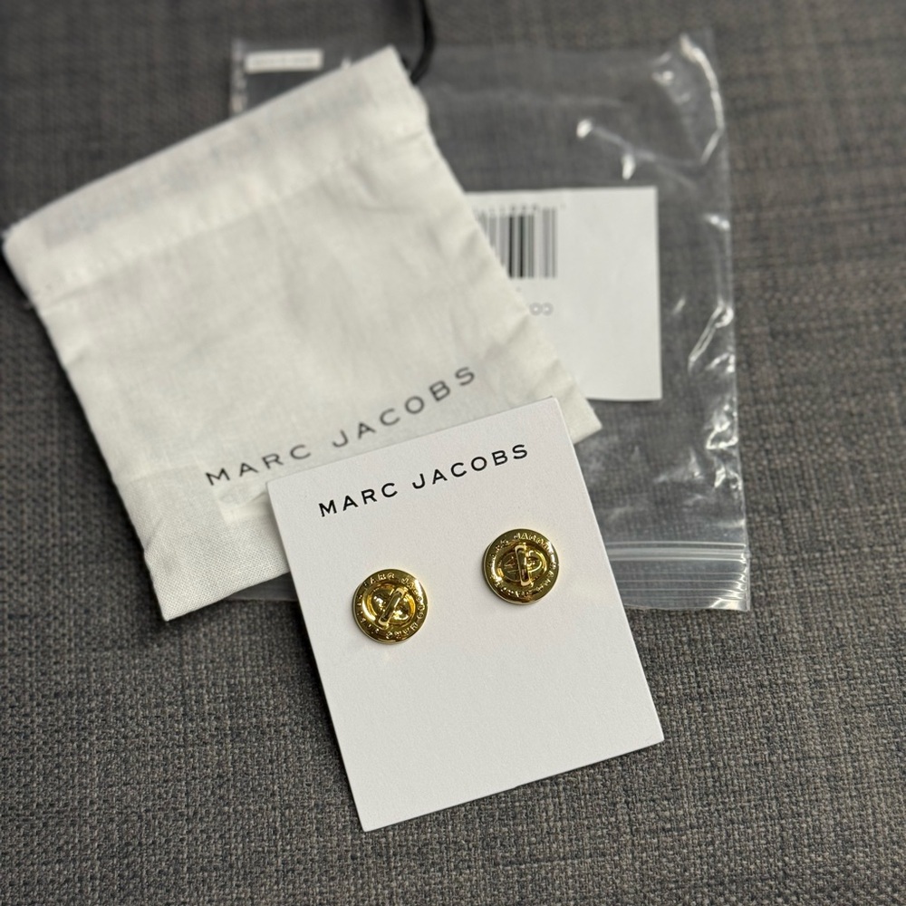 Marc Jacobs Gold Coin Earrings